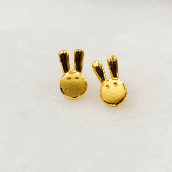 黃金動物系列耳環---兔子🐰